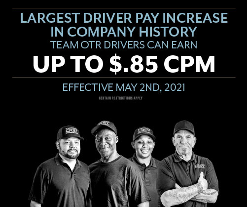 largest driver pay increase in company history